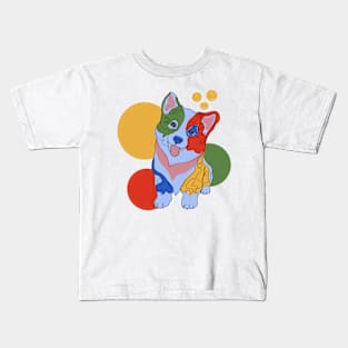 Colorful cute dog Kids T-Shirt